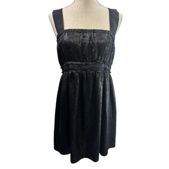 M Missoni Black Silk Blend Metallic Mini Dress Size US 8 NWT Glam Fairy - Picture 1 of 13